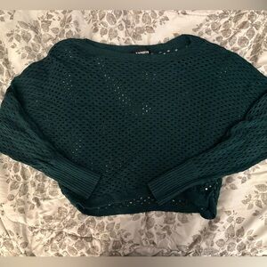 Express Dark Teal Crew Neck Sweater